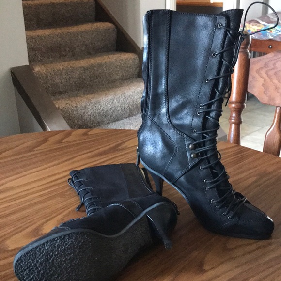 DKNY ladies black dress boots - Picture 1 of 3